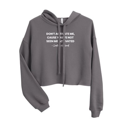 Summer House Don't Activate Me Women's Fleece Crop