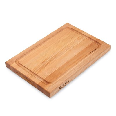 Maple BBQ Cutting Board with Juice Groove 1-1/2" Thick
