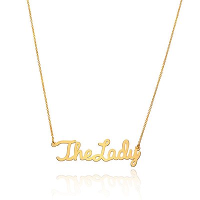 Cursive The Lady Necklace - 18K Gold Vermeil