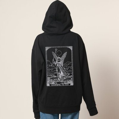 Learning to Fly Black Hooded Sweatshirt - Black