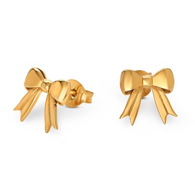 Forever Bows Stud Earrings in Vermeil