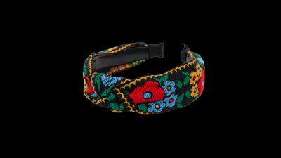 Embroidered Floral Headband