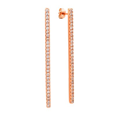 Lily Women's 18k Gold Plated Bar Drop Fashion Earrings
