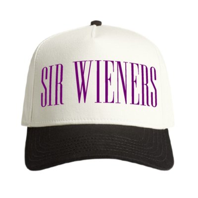 Sir Wieners 5-panel Hat - Black/Purple