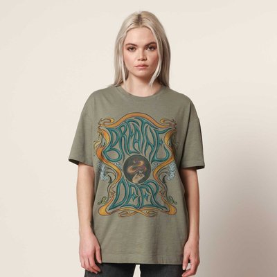 Breathe Deep Oversized Tee - Sage