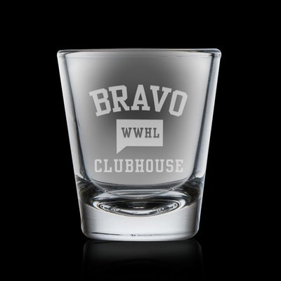 Watch What Happens Live with Andy Cohen Clubhouse Engraved Shot Glass