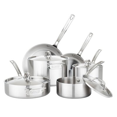 Professional 5-Ply 10-piece Cookware Set
