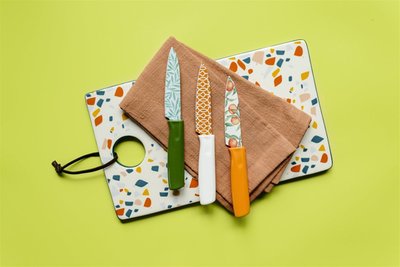 Printed Knife Set With Sheaths