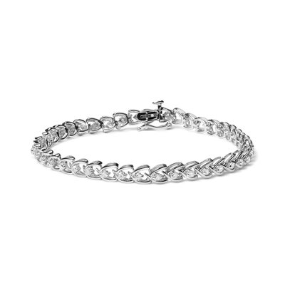 Diamond C-shaped Link Bracelet
