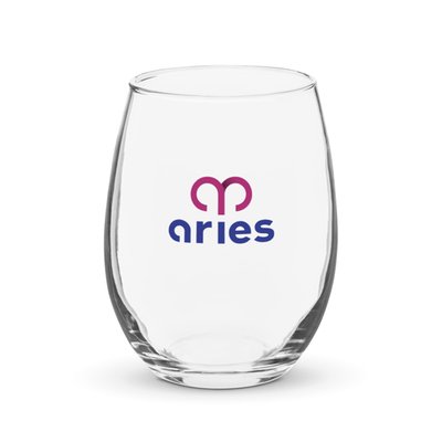 Stemless wine glass image