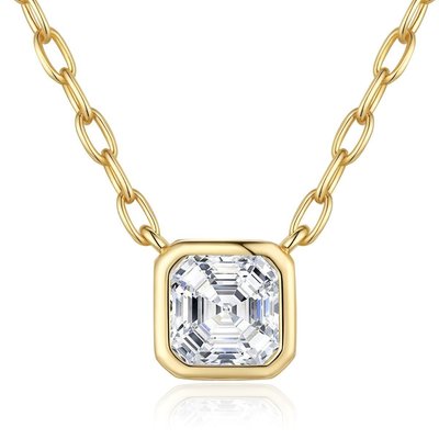 EPAM-M-YM-Simulated Diamond Stud Necklace2