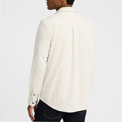 Double Button Pocket Sweater Flannel Shirt