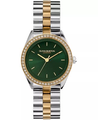 Women's Bejeweled Two-Tone Stainless Steel Watch 34mm