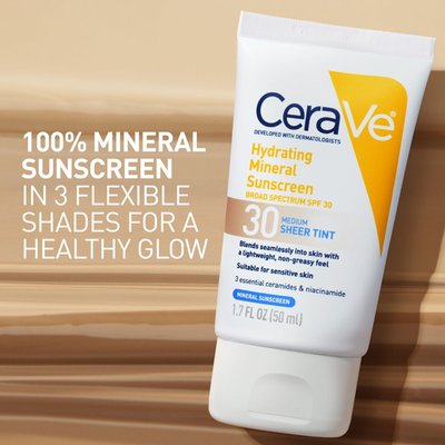 Tinted Hydrating Mineral Sunscreen Lotion, SPF 30