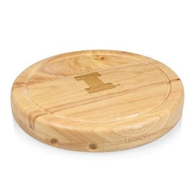 NCAA Illinois Fighting Illini Circo Cheese Cutting Board & Tools Set - Brown