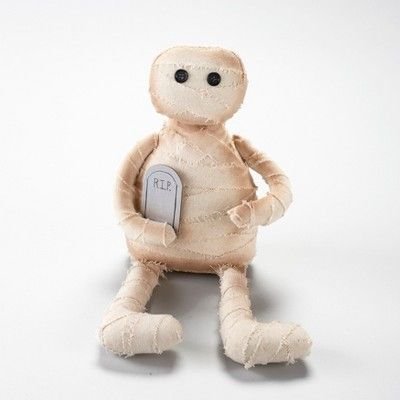Lakeside Plush Shelf Sitter Mummy for Halloween - Harvest Tabletop Accent