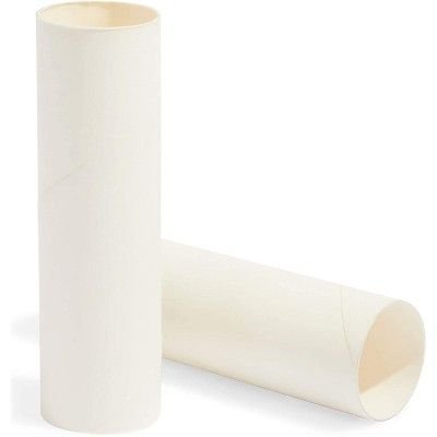 Bright Creations 36-Pack White Cardboard Tubes for Arts and Crafts, DIY Craft Paper Roll (1.6 x 5.9 in)