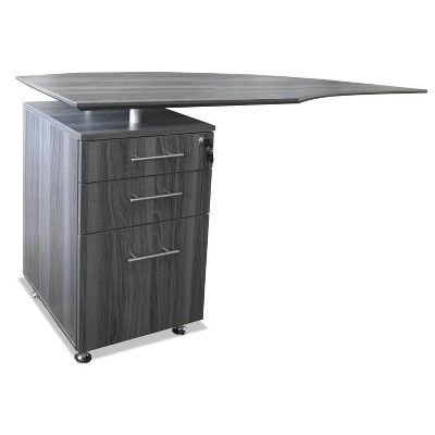 Mayline Medina Series Laminate Pedestal 15 1/2w x 18 1/8d x 26 5/8h Gray Steel MNBFPLGS