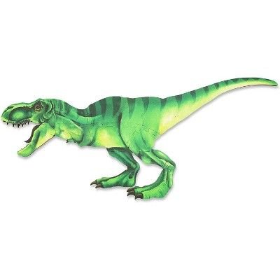 Blue Panda Jumbo Dinosaur Floor Puzzle, Double-sided T Rex & Skeleton Dino Giant Foam Jigsaw Puzzles Play Mat, 47.9" x 21.67", 17pc