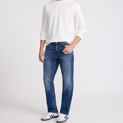Straight Medium Wash Stretch Jeans