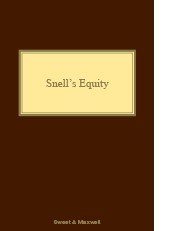 Snell's Equity 34th Edition, Mainwork + Supplement