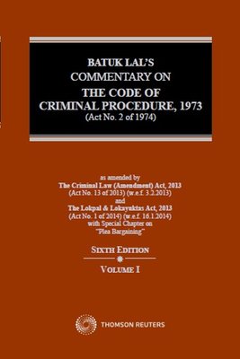 Batuk Lal's Commentary on the Code of Criminal Procedure 1973 6th Edition