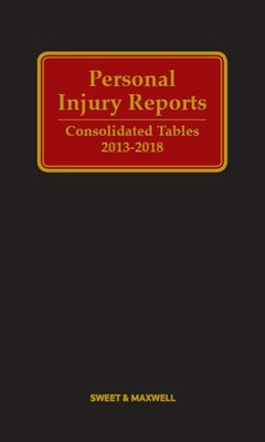 Personal Injury Reports Consolidated Tables 2013 - 2018