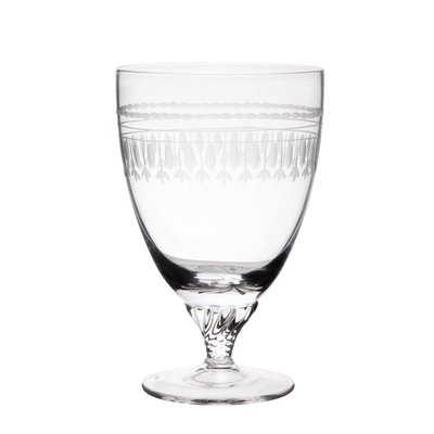Crystal Bistro Glasses With Ovals Design
