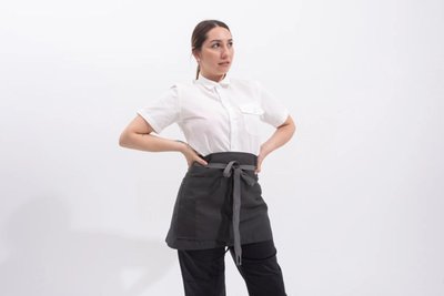 Herringbone Shorty Apron