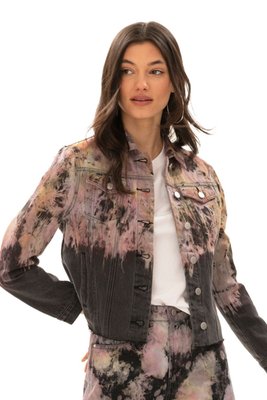 Daria Trucker Cropped Jacket - Cosmos