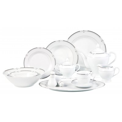 Piece  Border Dner Set Service For  By Lorren Home Trends