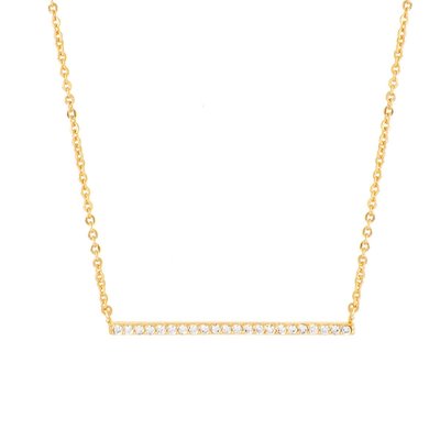 Lily Women's 18k Gold Plated Bar Fashion Necklace