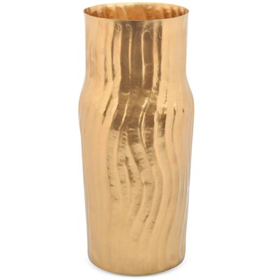 12" Tall Wavy Textured Decorative Flower Vase Centerpiece