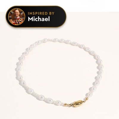 Bean Necklace - Madelyn Pearl Necklace