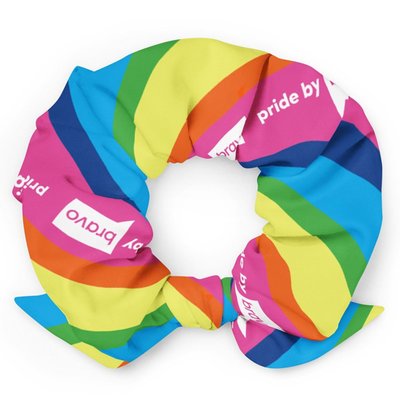 Pride by Bravo Rainbow Scrunchie