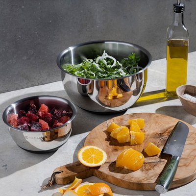 Vacuum Seal Stainless Steel Mixing and Storage Bowls