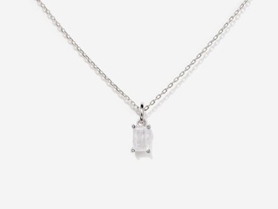 Moonstone Silver Necklace