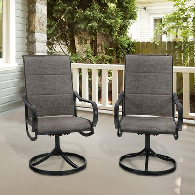 Swivel Patio Chairs (Set of 2)