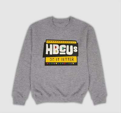 Grey HBCUs Do It Better Chenille Patch Sweatshirt