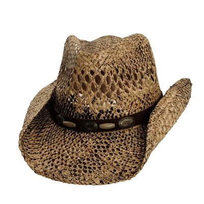 Sedona | Womens Natural Woven Seagrass Straw Cowgirl Hat