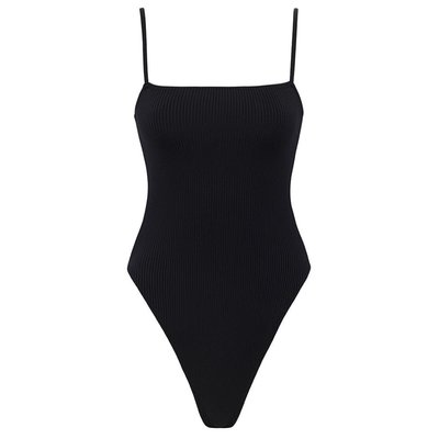 Black Rib Jacelyn One-piece