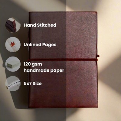 Plain Cover Unlined Leather Journal