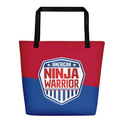 American Ninja Warrior Logo Sliced Logo Tote Bag