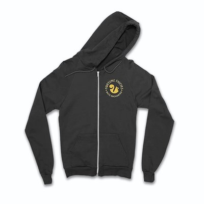 Fortune Favors Squirrel Logo Full-zip Hoodie