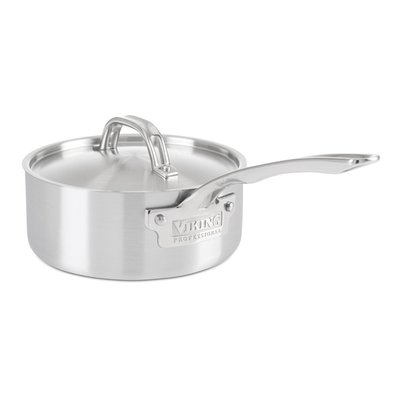 Professional 5-Ply Sauce Pan with Metal Lid