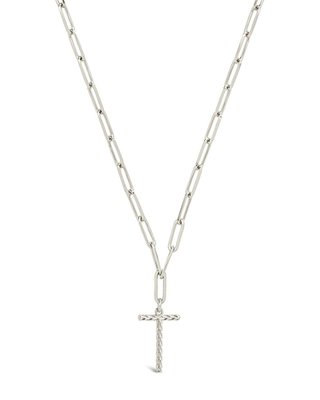 Braided Initial Pendant Necklace