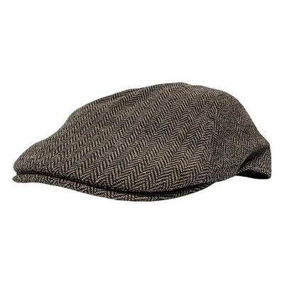 Mikey | Mens Brown Newsboy Flat Cap