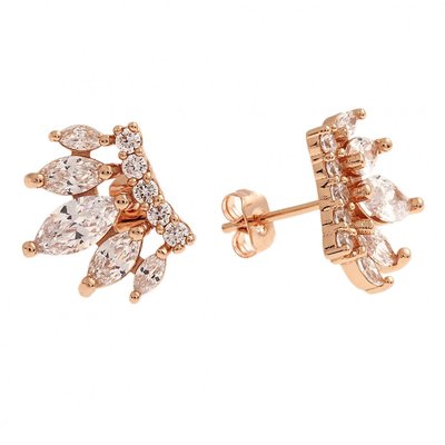 Juliet Women's 18k Gold Plated Burst Fashion Earrings