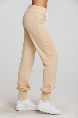 Zuma Cotton Terry Joggers With Rib And Shoestring Tie