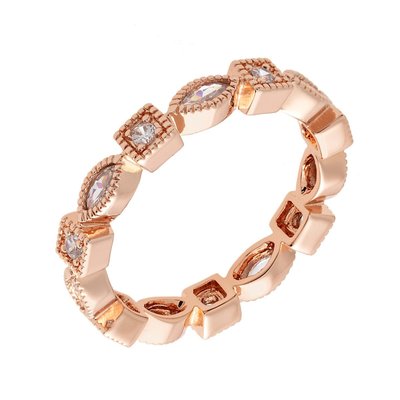 Petunia Women's 18k Gold Plated Stackable Fashion Ring
